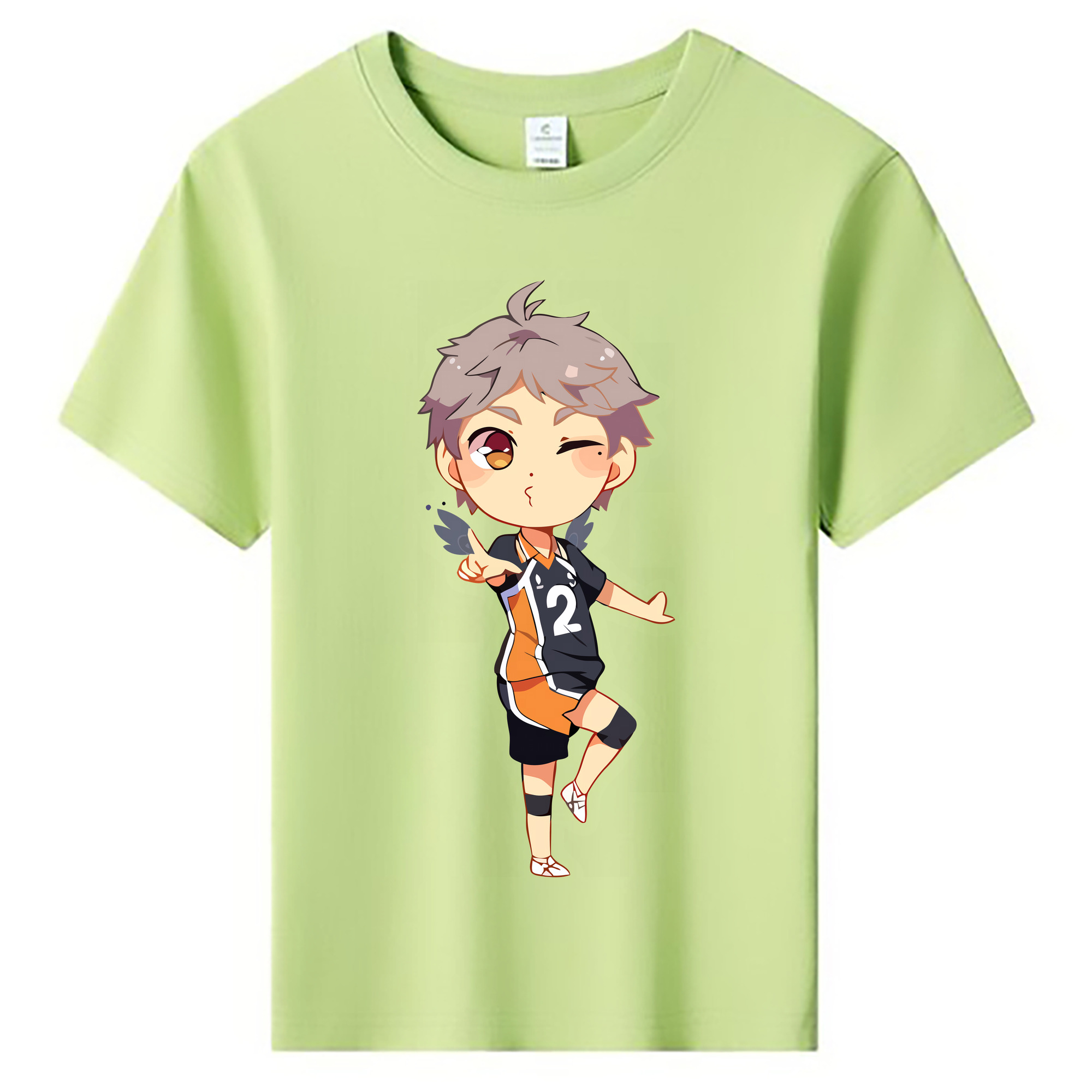 （画像用） ハイキュー!! Haikyu!! 綿100％キッズTシャツ（フロントプリント）